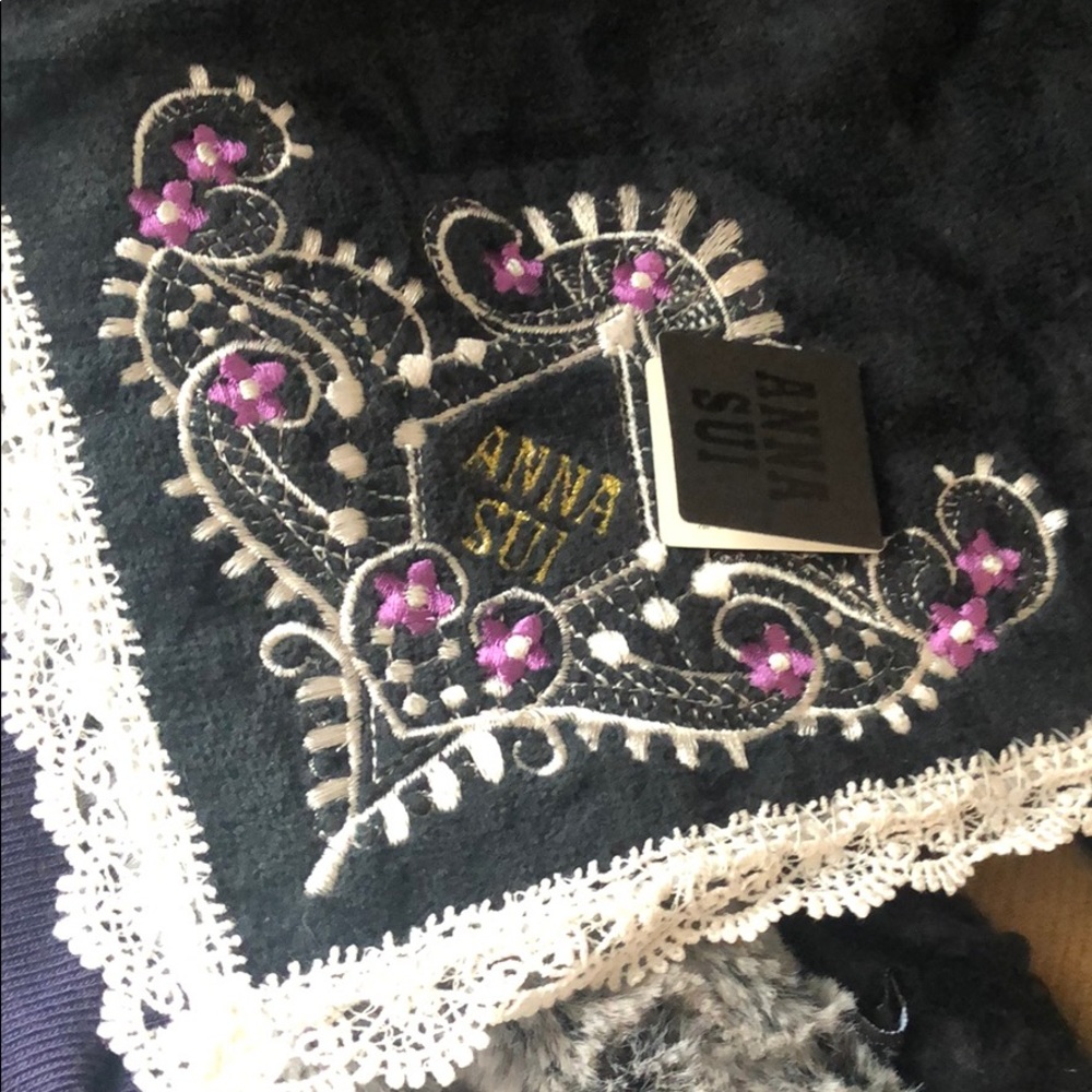 Anna Sui Handkerchief Vintage Black